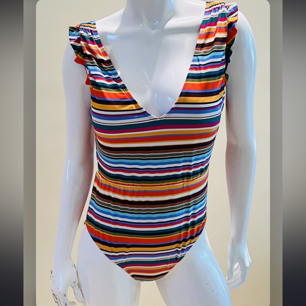 * NWT Catalina swimwear stripes colorful one piece XL